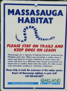Informative signage found in some Oakland County Parks